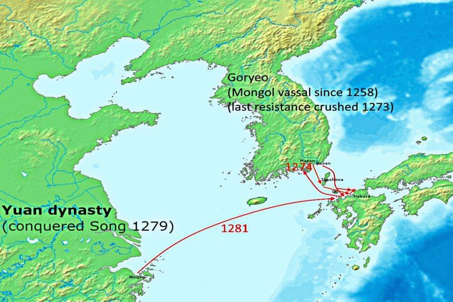 Монгольские вторжения в Японию 1274 и 1281: причины, битвы и божественный ветер Камикадзе