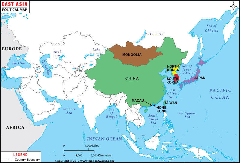 Северо восток азии. Eastern Asia Map. Восточная Азия. Восточная Азия Китай. Восточная Азия на карте.