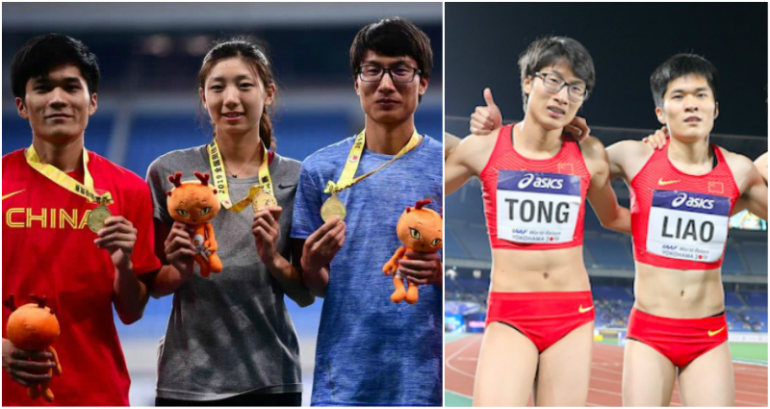 Китайских легкоатлеток заподозрили в том, что они мужчины