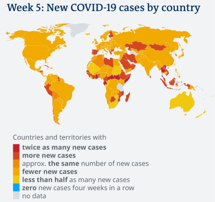 ​Темпы распространения COVID-19 в мире снижаются – ВОЗ
