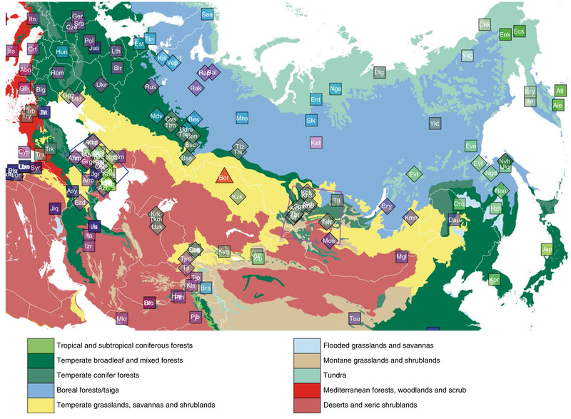 Ученые разделили «геномный ландшафт» Внутренней Евразии на три части