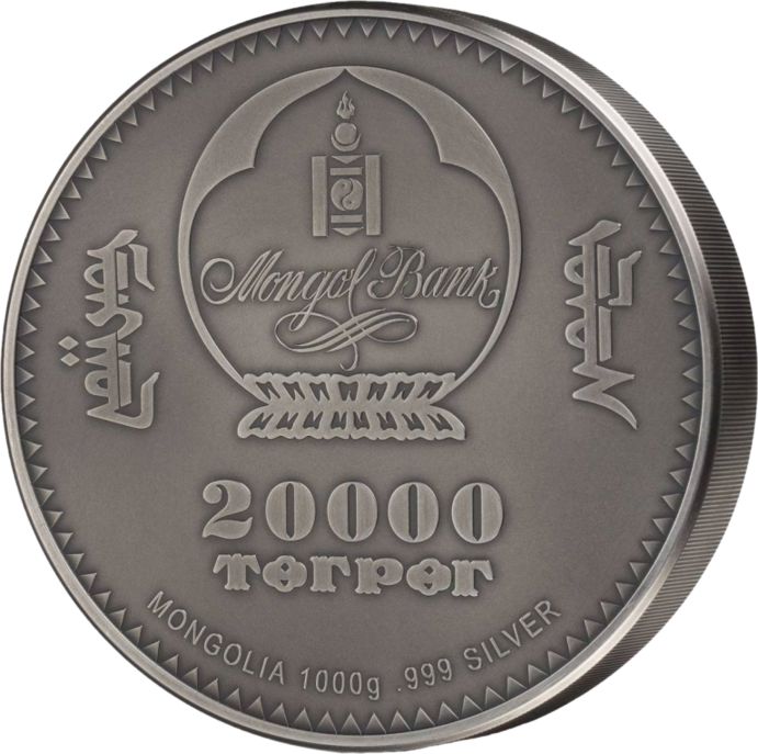 Монголия выпустит в обращение килограммовую монету 20 тыс. тугриков. Стоимость монеты €2700,0.