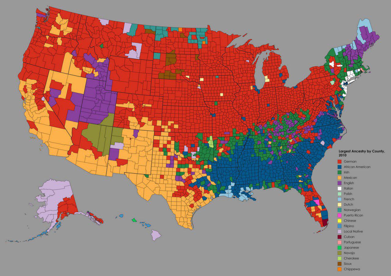 Этническая карта населения США Золотая Орда — интернетжурнал