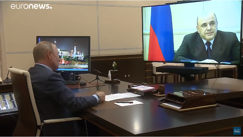​Путин поздравил Мишустина с избавлением от коронавируса