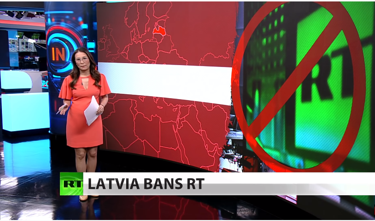 В Латвии запретили трансляцию семи российских телеканалов из-за их пропаганды